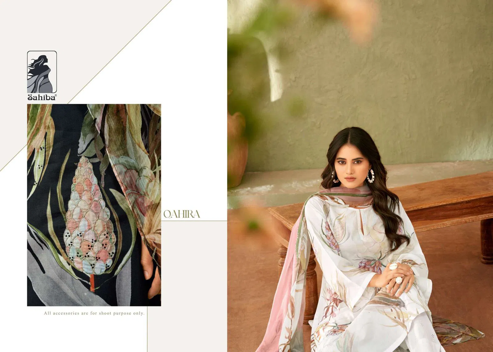 Qahira By Sahiba Lawn Cotton Digital Printed Dress Material Orders In India